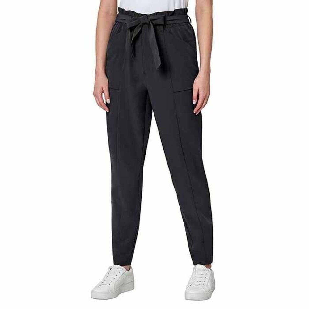 Modern Citizen Black Tapered Trousers with Elastic Waistband